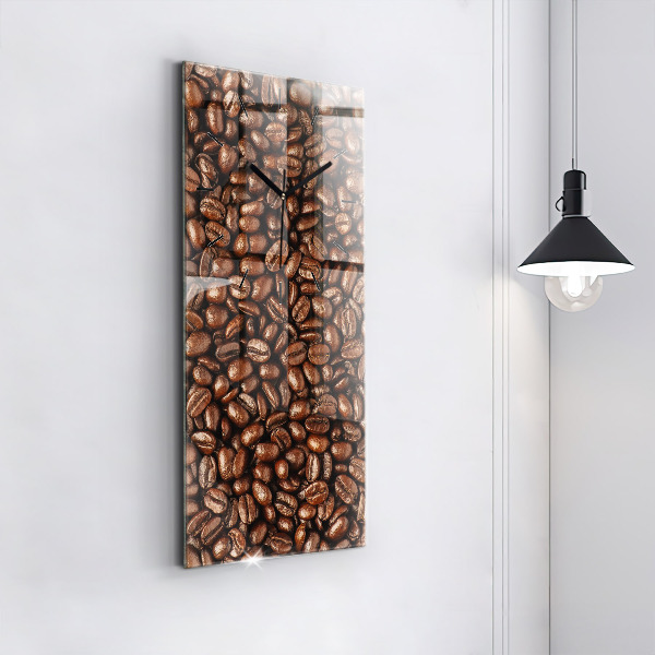 Horloge murale verticale Café en grains