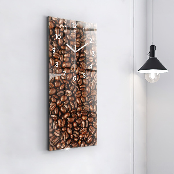 Horloge murale verticale Café en grains