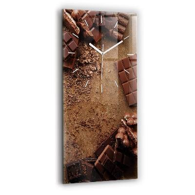 Horloge murale verticale Barres de chocolat