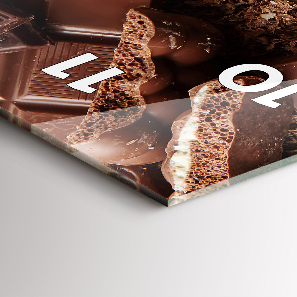 Horloge murale verticale Barres de chocolat