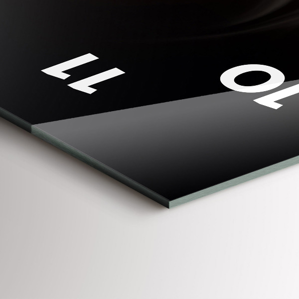 Horloge murale verticale Une tasse de café