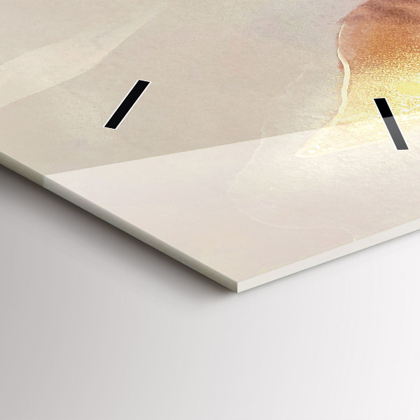 Horloge murale verticale Feuilles bohèmes abstraites