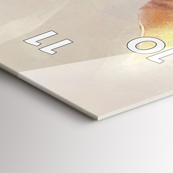 Horloge murale verticale Feuilles bohèmes abstraites