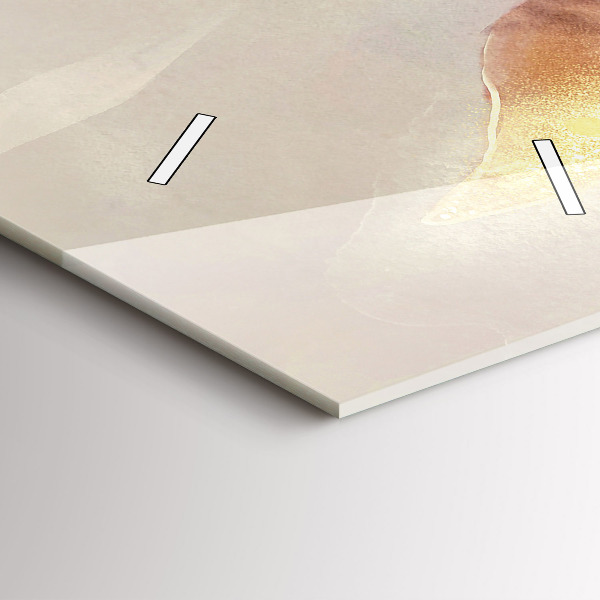 Horloge murale verticale Feuilles bohèmes abstraites