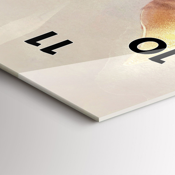 Horloge murale verticale Feuilles bohèmes abstraites