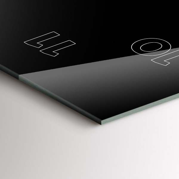 Horloge murale verticale Une tasse de café