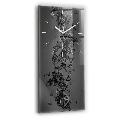 Horloge murale verticale Abstraction sombre