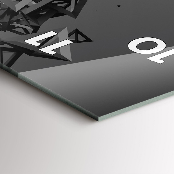 Horloge murale verticale Abstraction sombre