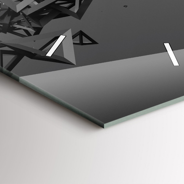 Horloge murale verticale Abstraction sombre