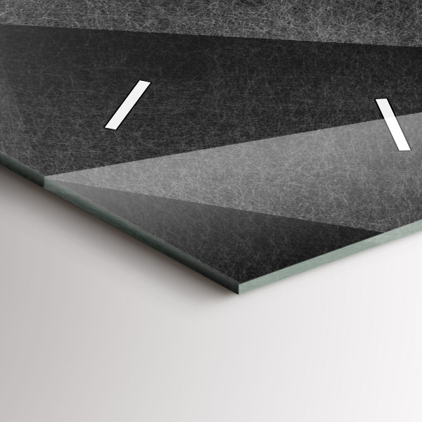 Horloge murale verticale Abstraction géométrique