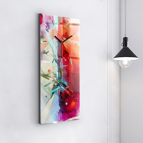 Horloge murale verticale 'Des rangées d''épices'