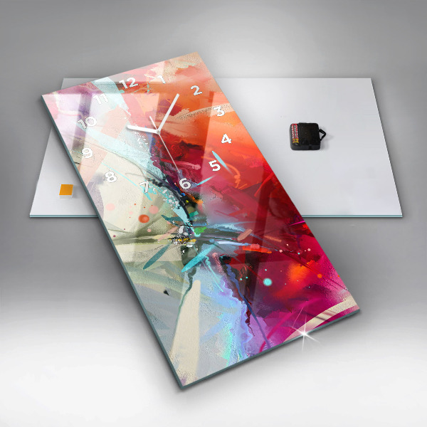 Horloge murale verticale 'Des rangées d''épices'