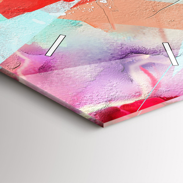 Horloge murale verticale 'Des rangées d''épices'