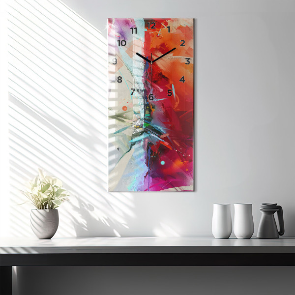 Horloge murale verticale 'Des rangées d''épices'