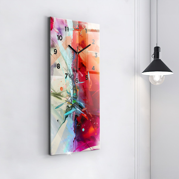 Horloge murale verticale 'Des rangées d''épices'