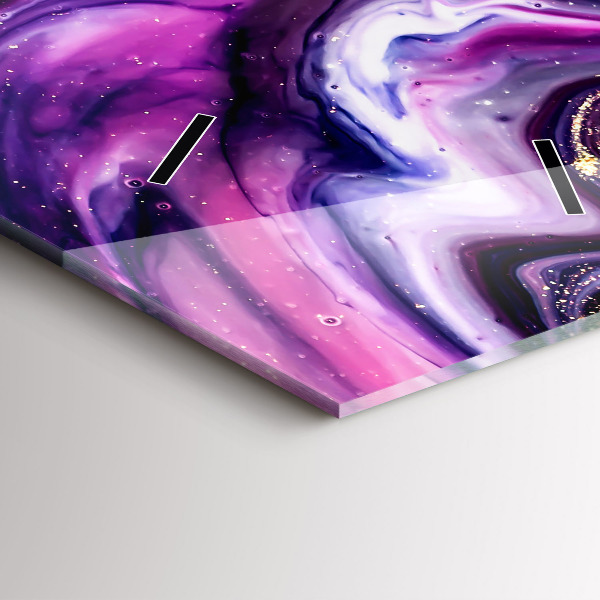 Horloge murale verticale Marbre abstrait