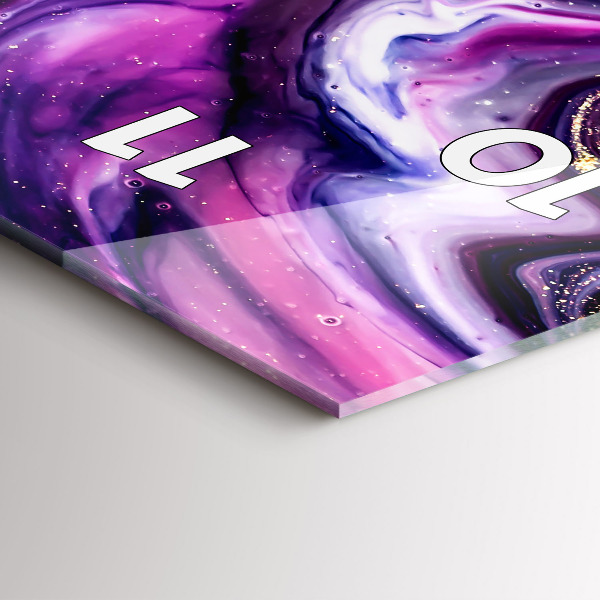 Horloge murale verticale Marbre abstrait