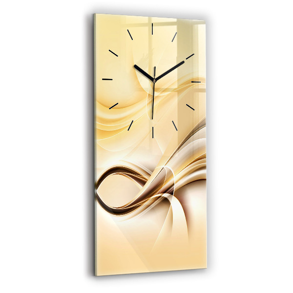 Horloge rectangulaire verticale 'Ondes d''abstraction'