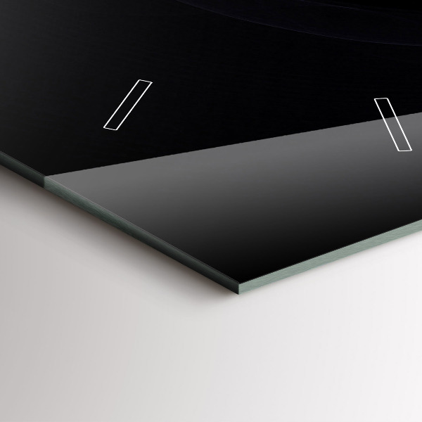 Horloge murale verticale Abstraction violette