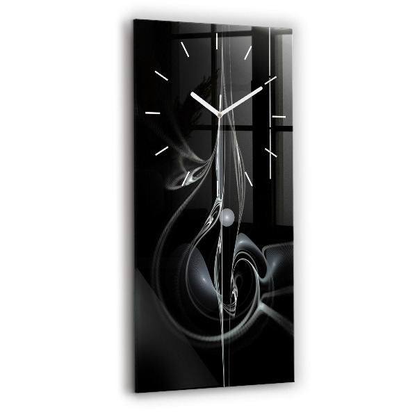 Horloge rectangulaire verticale Fumée abstraite