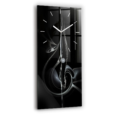 Horloge rectangulaire verticale Fumée abstraite
