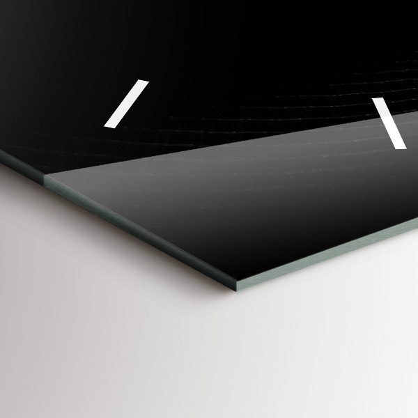 Horloge rectangulaire verticale Fumée abstraite