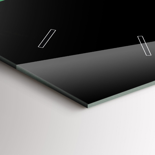 Horloge murale verticale Abstraction verte