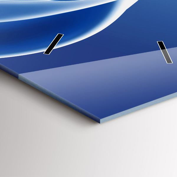 Horloge murale verticale Abstraction liquide