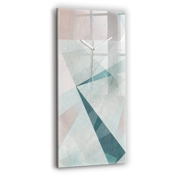 Horloge rectangulaire verticale Texture abstraite de triangles