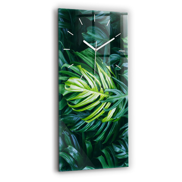 Horloge rectangulaire verticale Le côté tropical de la nature