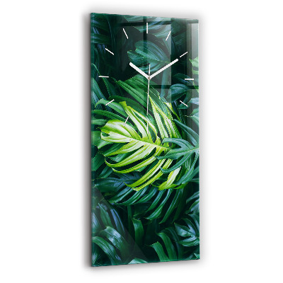 Horloge rectangulaire verticale Le côté tropical de la nature