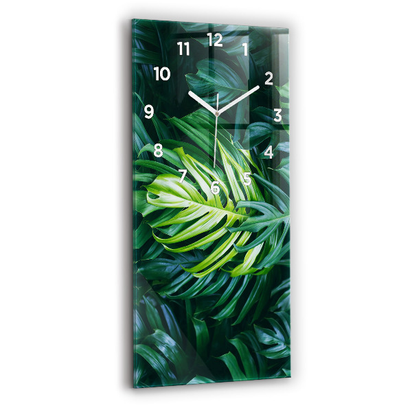 Horloge rectangulaire verticale Le côté tropical de la nature