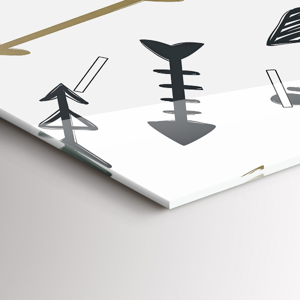 Horloge rectangulaire verticale Motif hipster géométrique