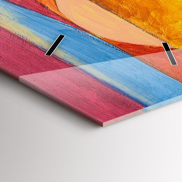 Horloge rectangulaire verticale Art Décoration Abstraction