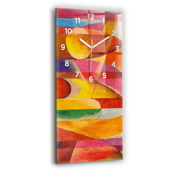 Horloge rectangulaire verticale Art Décoration Abstraction