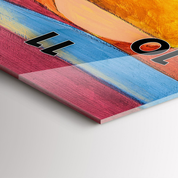 Horloge rectangulaire verticale Art Décoration Abstraction