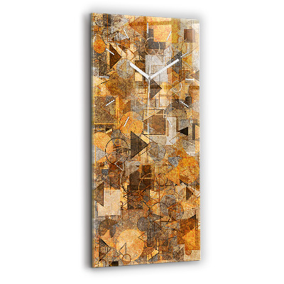 Horloge rectangulaire verticale Formes géométriques