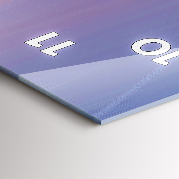 Horloge rectangulaire verticale Paysage marin