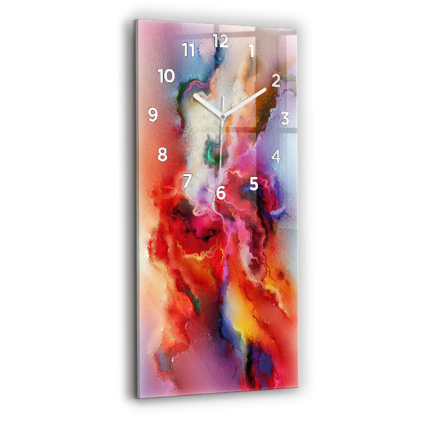 Horloge rectangulaire verticale Peinture renversée