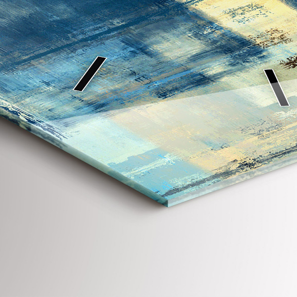 Horloge rectangulaire verticale Fond coloré - abstrait