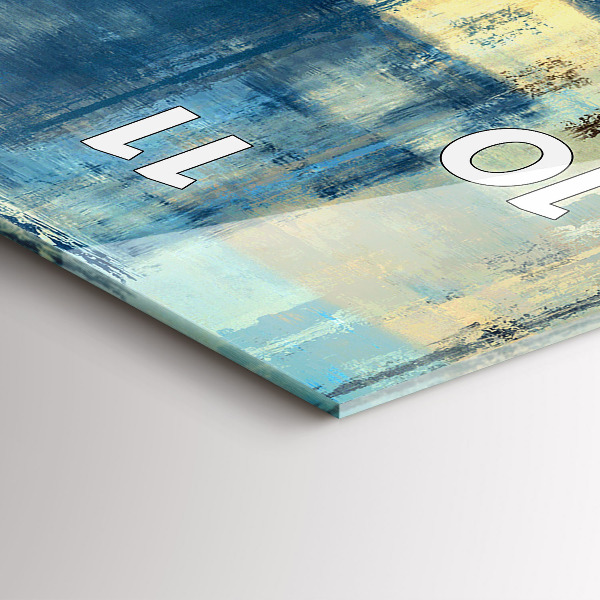 Horloge rectangulaire verticale Fond coloré - abstrait