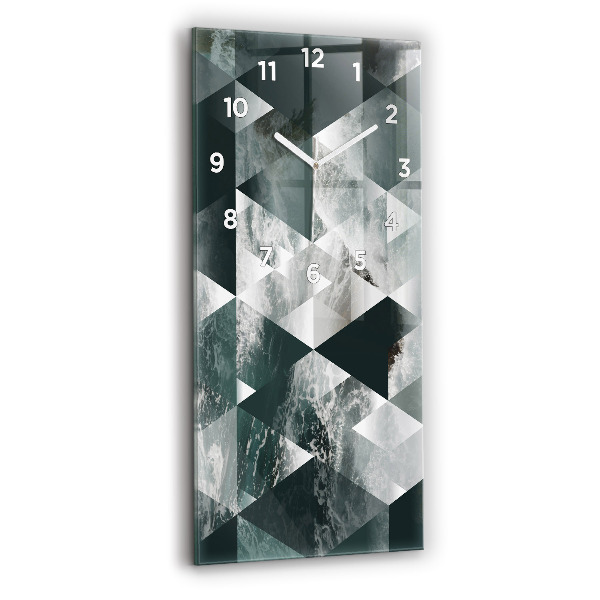 Horloge rectangulaire verticale Vagues de la mer abstraites