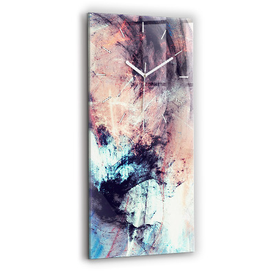 Horloge murale verticale Peinture abstraite