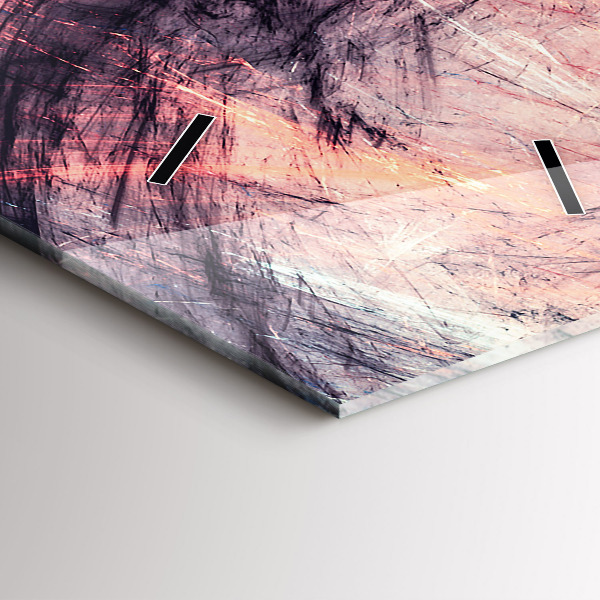 Horloge murale verticale Peinture abstraite