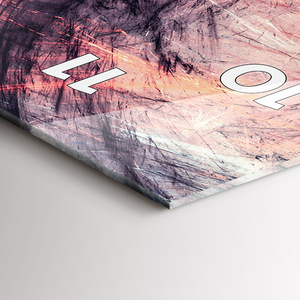 Horloge murale verticale Peinture abstraite