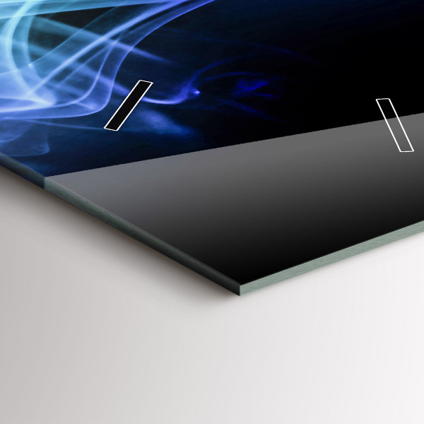 Horloge rectangulaire verticale Lignes colorées abstraites