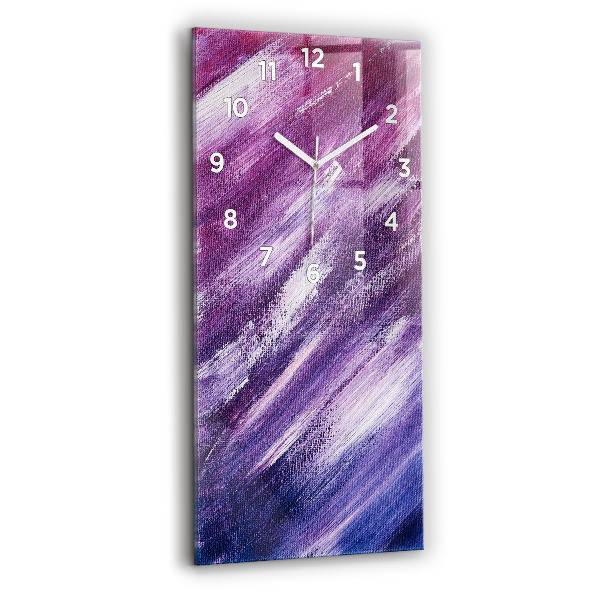 Horloge murale verticale Texture de peinture acrylique