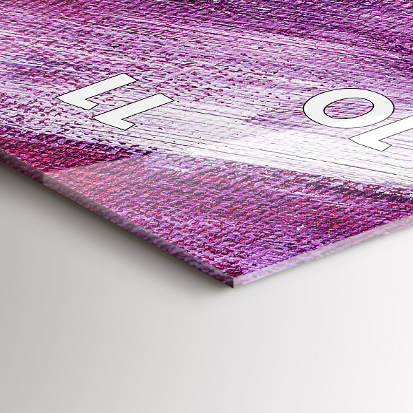 Horloge murale verticale Texture de peinture acrylique