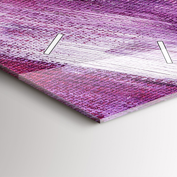 Horloge murale verticale Texture de peinture acrylique