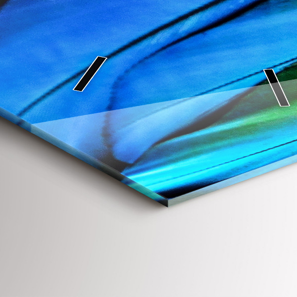 Horloge murale verticale 'Ailes d''oiseaux colorées'